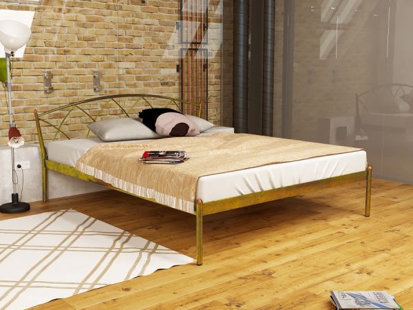 

Кровать Jasmine Elegance-1 Метакам Шагрень золото 180х200