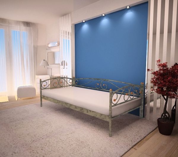 

Кровать Verona Lux Метакам Шагрень серая 140х200