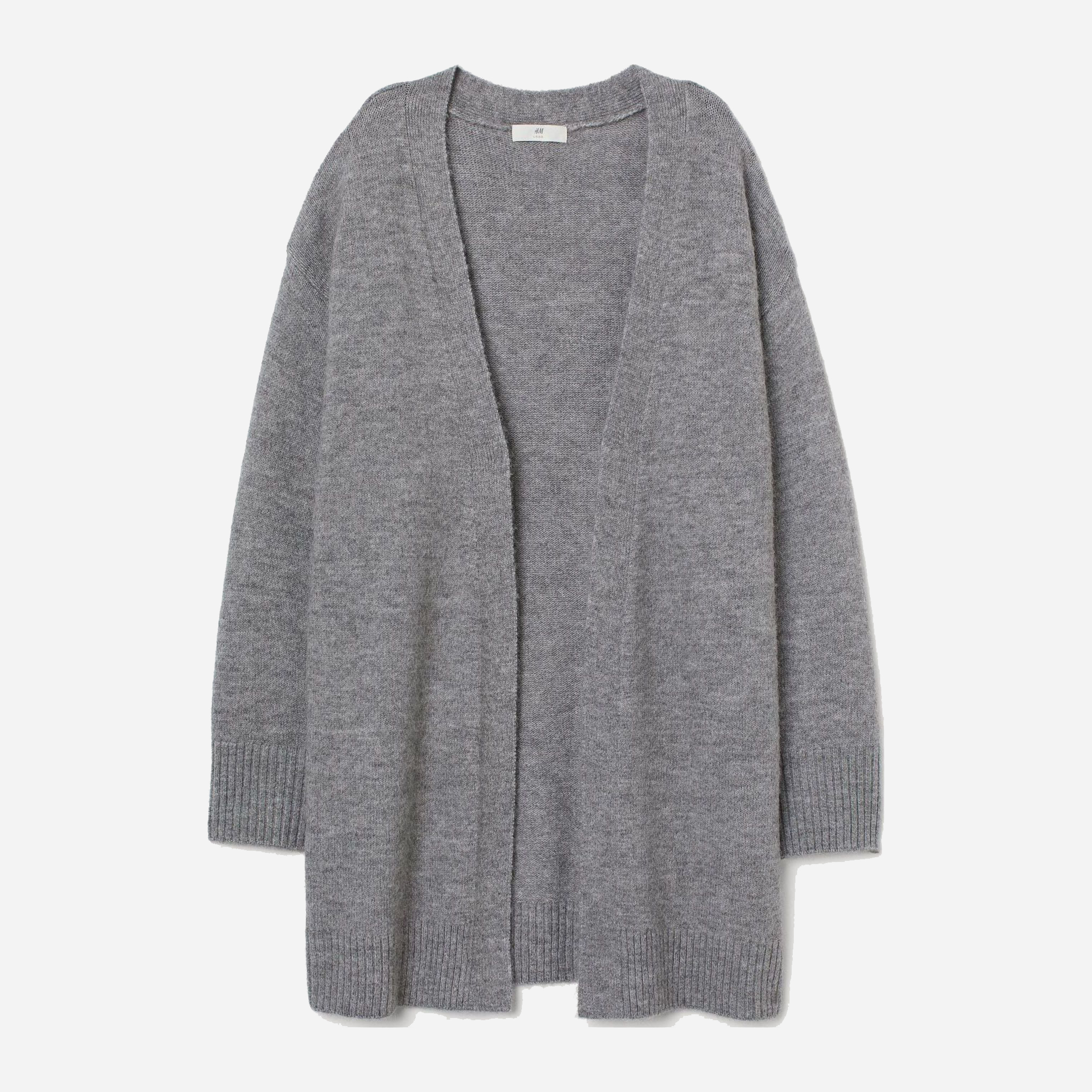

Кардиган H&M 8748162sm 2XL Серый меланж