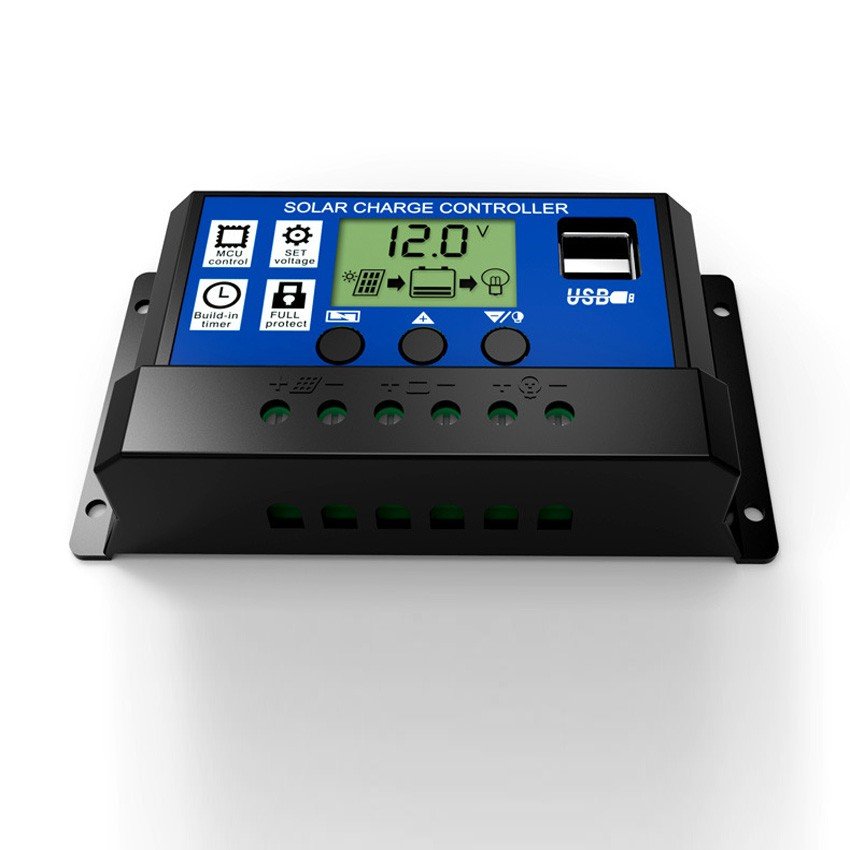 

Контролер заряду Juta 20А DY2024 12/24В з дисплеєм + 2xUSB (Solar Charge Controller)