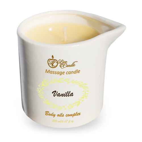 

Массажная свеча Live Candle Ваниль Люкс 200 мл