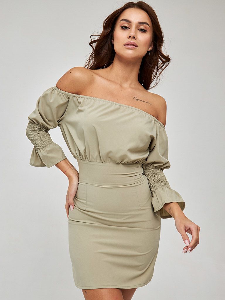

Платье Love&Live LLC00126  Оливковое, Платье Love&Live LLC00126 XL Оливковое