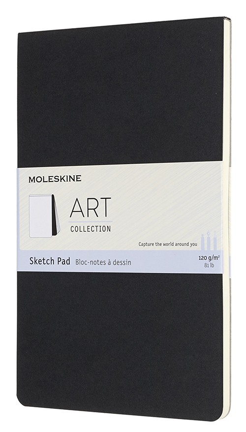 

Скетчбук Moleskine Art Pad середній 13 х 21 см нелінований чорний