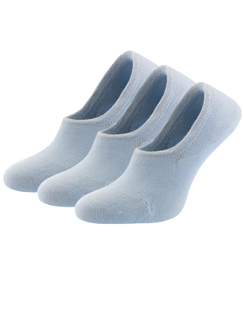 

Следы женские Ling от MK SOCKS 3 пары (36-39) Голубой SL-1003-B