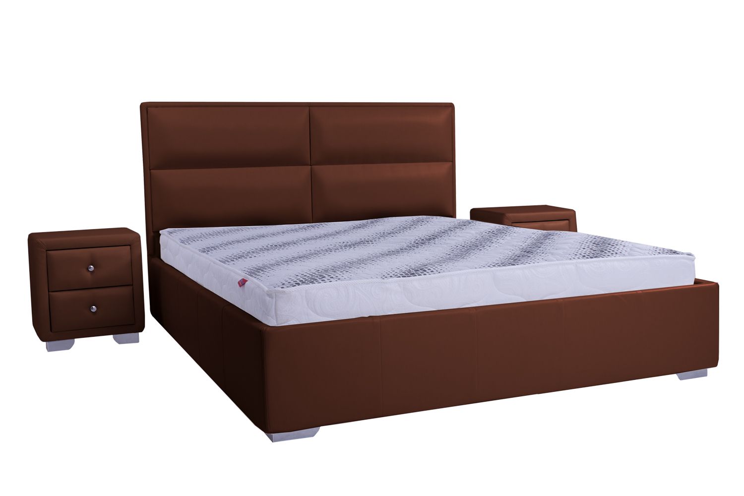 

Кровать со съемным чехлом Zevs-M Камалия (металлический каркас) Boom 11 коричневая 140х190