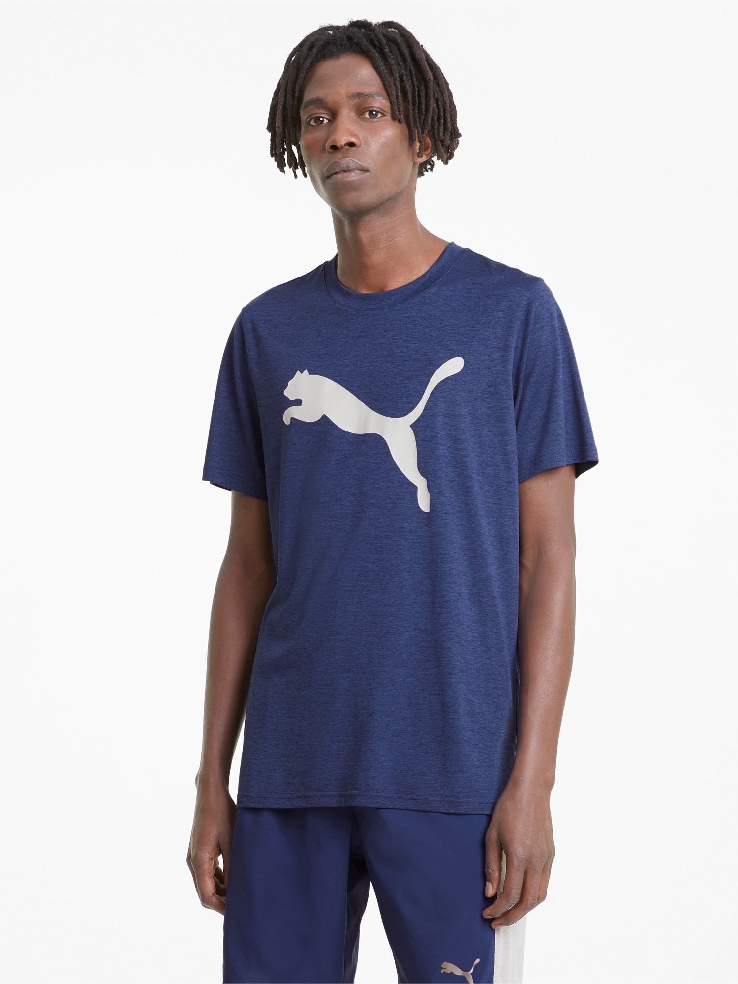 

Футболка Puma Train Fav Heather Cat Ss Tee 52013912 M Elektro Blue Heather