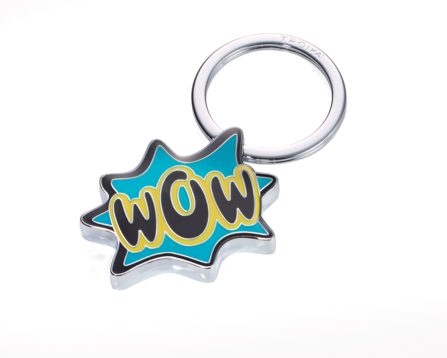 

Брелок Troika "Wow" голубой