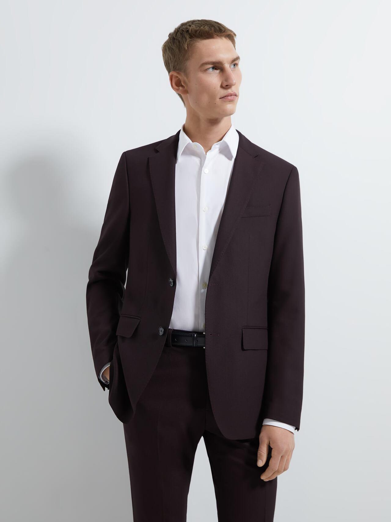 

Пиджак Zara 1564/420/606-ACXK 46 Темно-бордовый