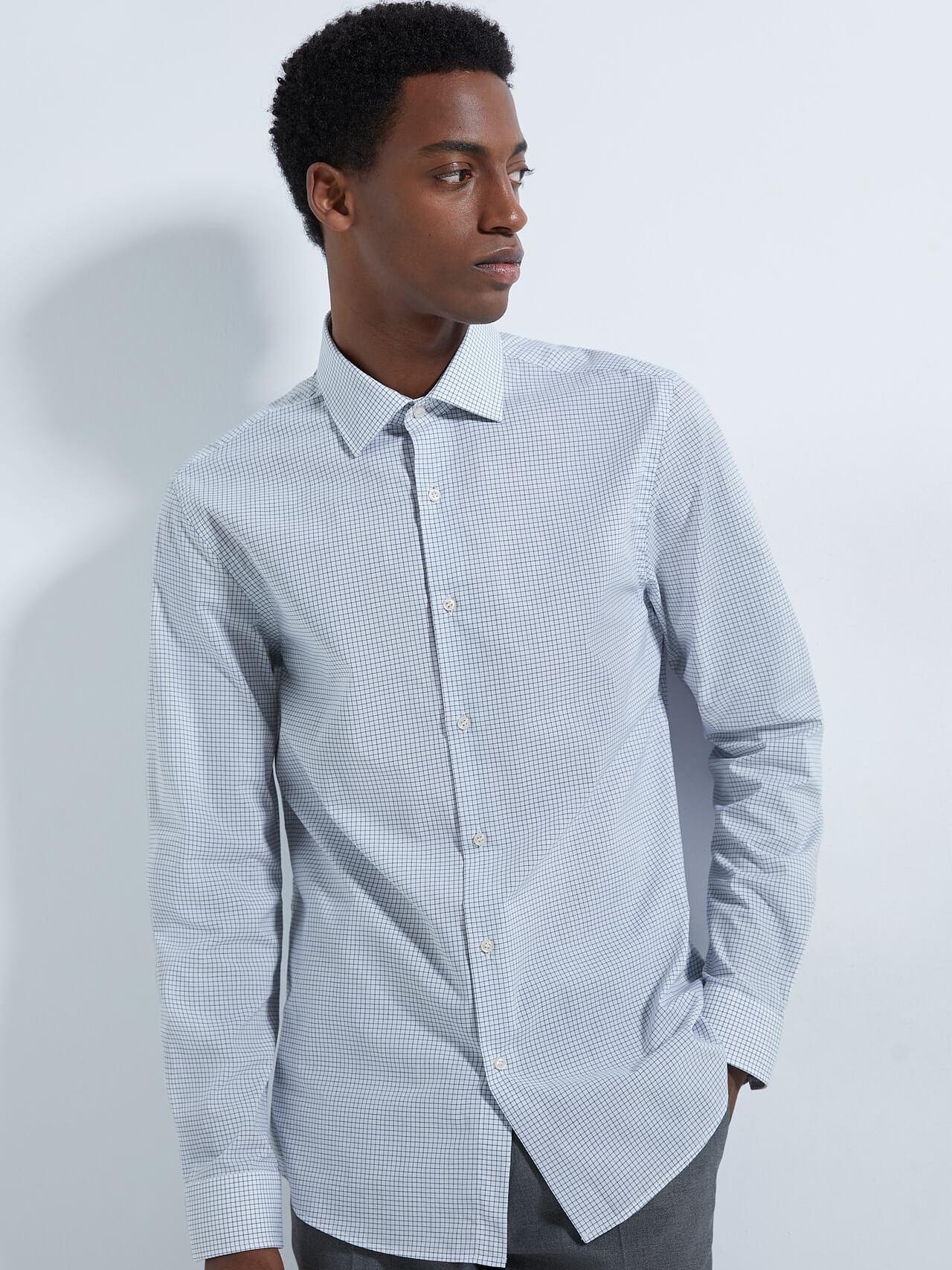 

Рубашка Zara 6576/383/250-AAVV L Белая с синим