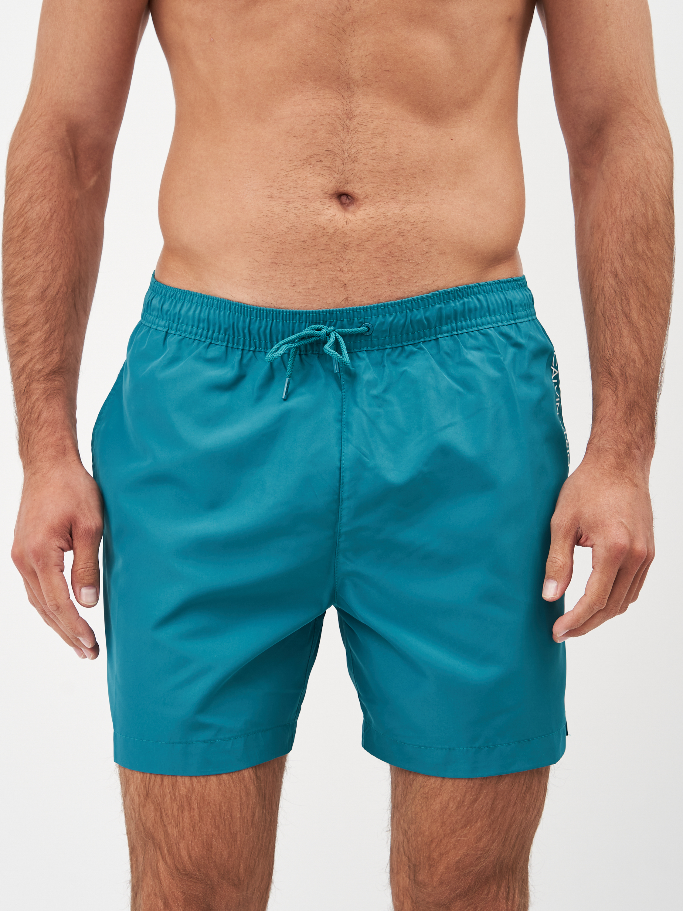 Акция на Шорты для плавания Calvin Klein Underwear KM0KM00554-M0B M Seans Teal (8719853676370) от Rozetka UA