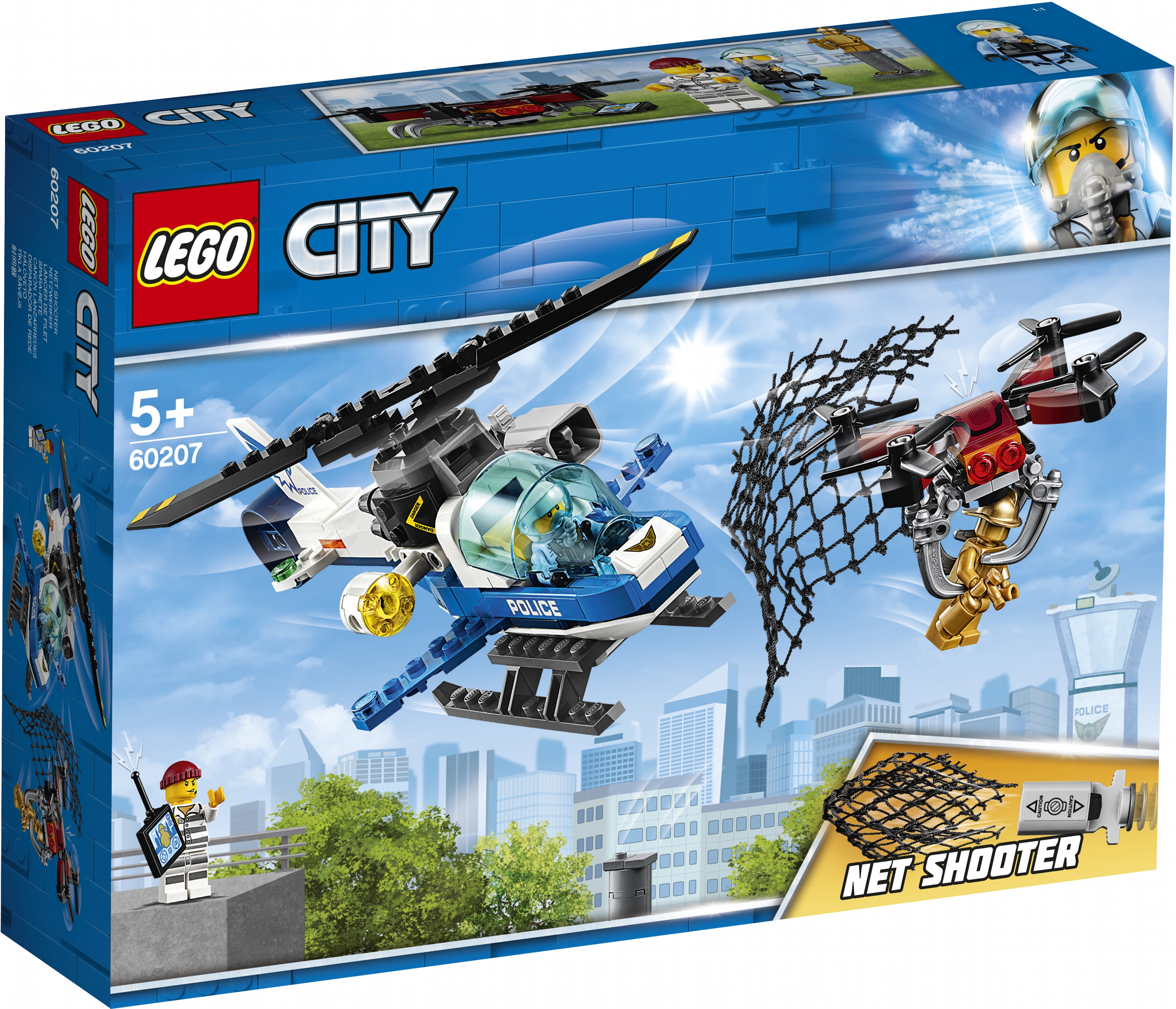 

Конструктор LEGO City Воздушная полиция: погоня дронов 192 детали (60207)