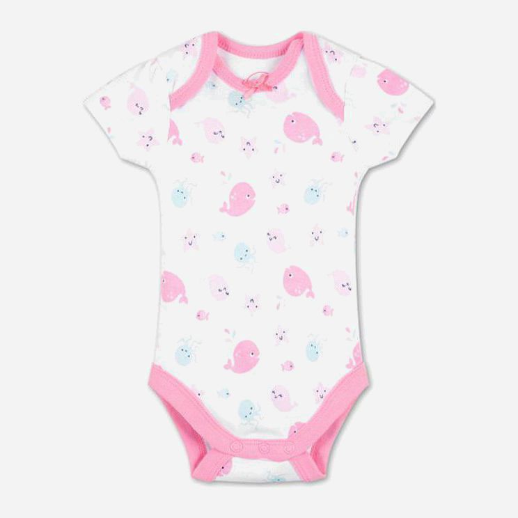 

Боди-футболка Baby Club CA32153 98 см Белый/Розовый