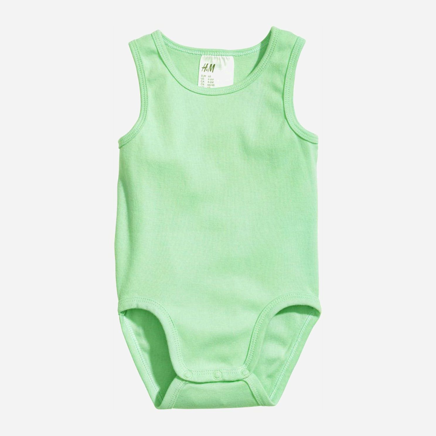 

Боди-майка H&M HOM92521 62 см Салатовая