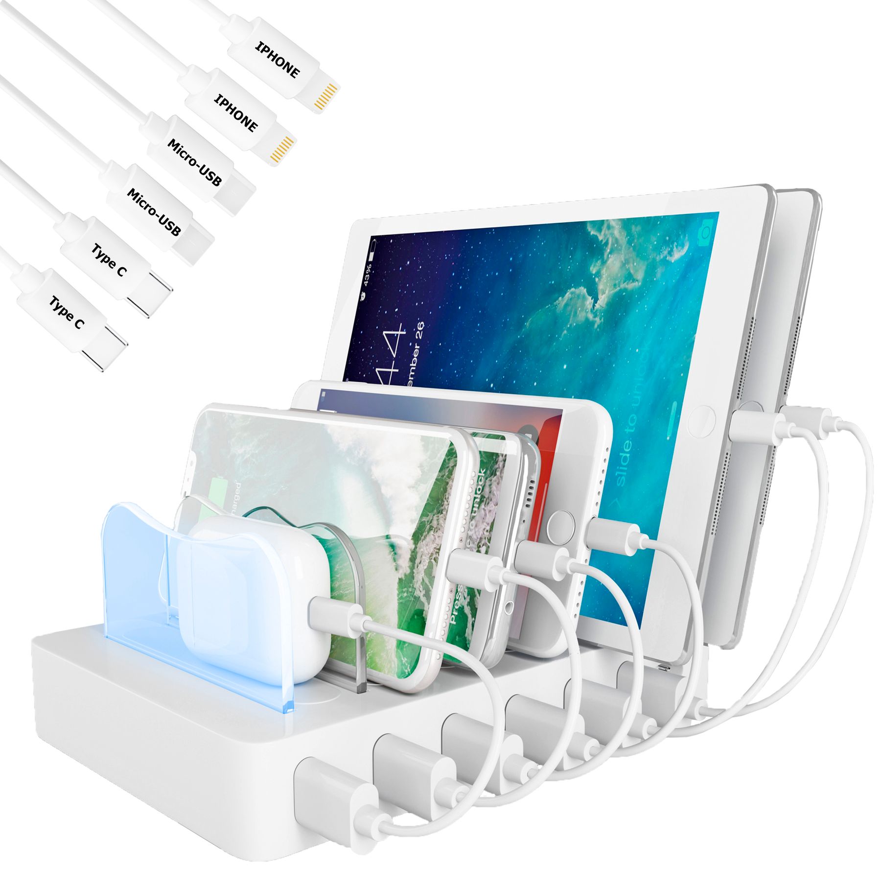 

Универсальная зарядная станция Timstool 6 USB White (SG0106Q-UA-WT)