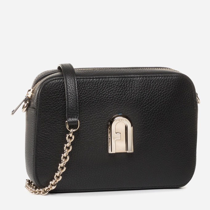 

Женская кожаная сумка Furla Sleek Mini Camera Case - Vitello Черная
