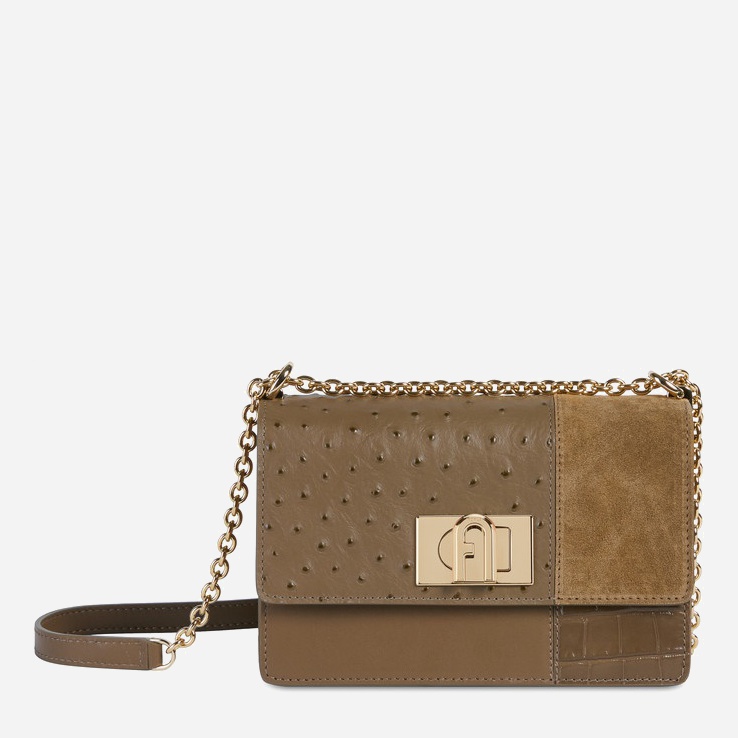 

Женская кожаная сумка Furla 1927 Mini Crossbody 20 - Vitello Комбинированная