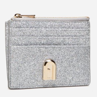 

Кардхолдер женский Furla 1927 S Card Case W/Zip - Tessuto Серебристый