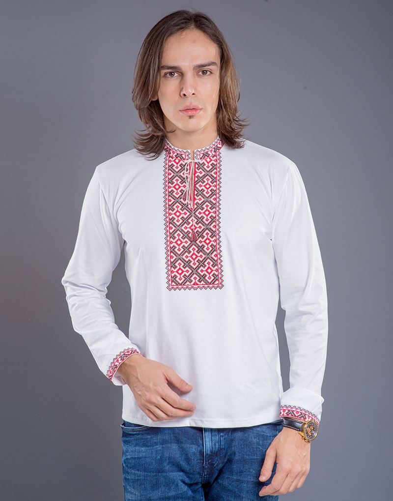 

Вишиванка Етно-Сіті Козацький хрест червоний S Біла (225/S)
