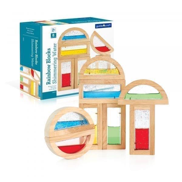 

Детский набор деревянных стандартных блоков Цветная вода Guidecraft Block Play