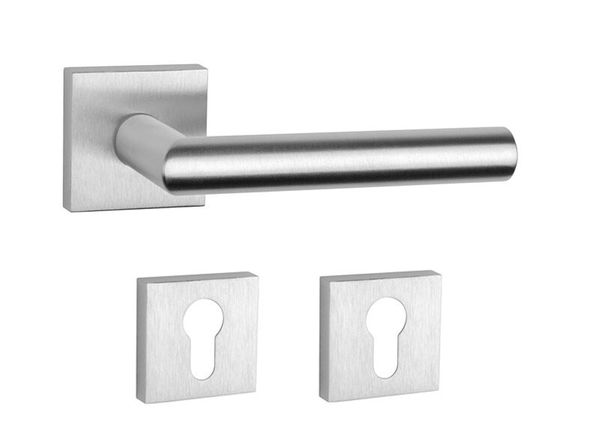 

Дверна ручка + накладки для циліндра APRILE Arabis Q C02 хром матовий