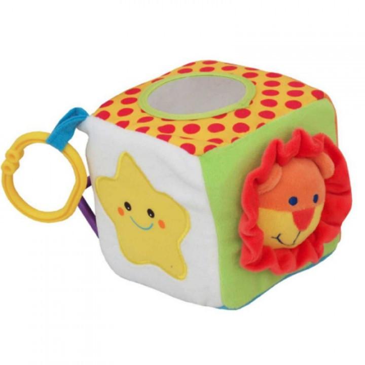 

Детский плюшевый кубик Baby Mix YF1068SF "Сафари", 12x12x12 см.