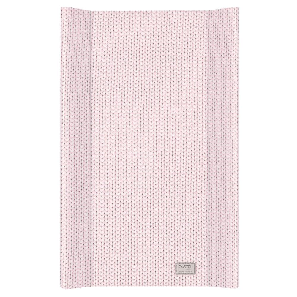 

Детская пеленальная доска с бортиками на комод Ceba Baby Pastel Collection English rib 50х80 см., розовая