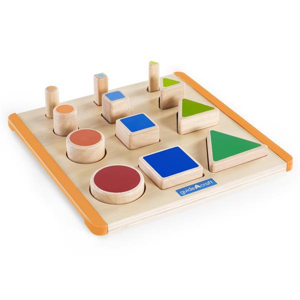 

Деревянный детский набор для обучения Формы и пространство Guidecraft Manipulatives