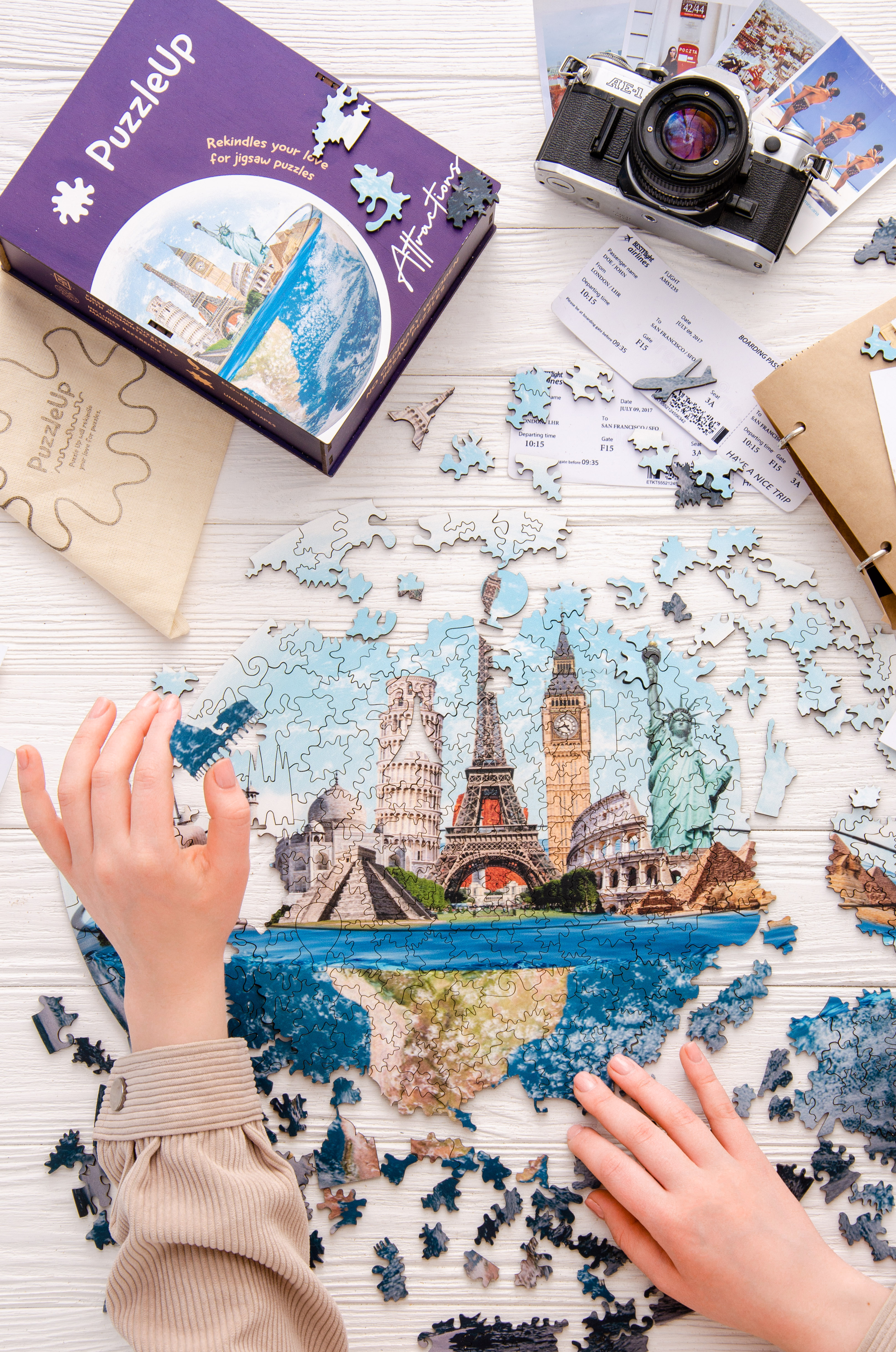 

Деревянный Пазл ″ Достопримечательности Мира″ от Enjoy The Wood (EATCO)