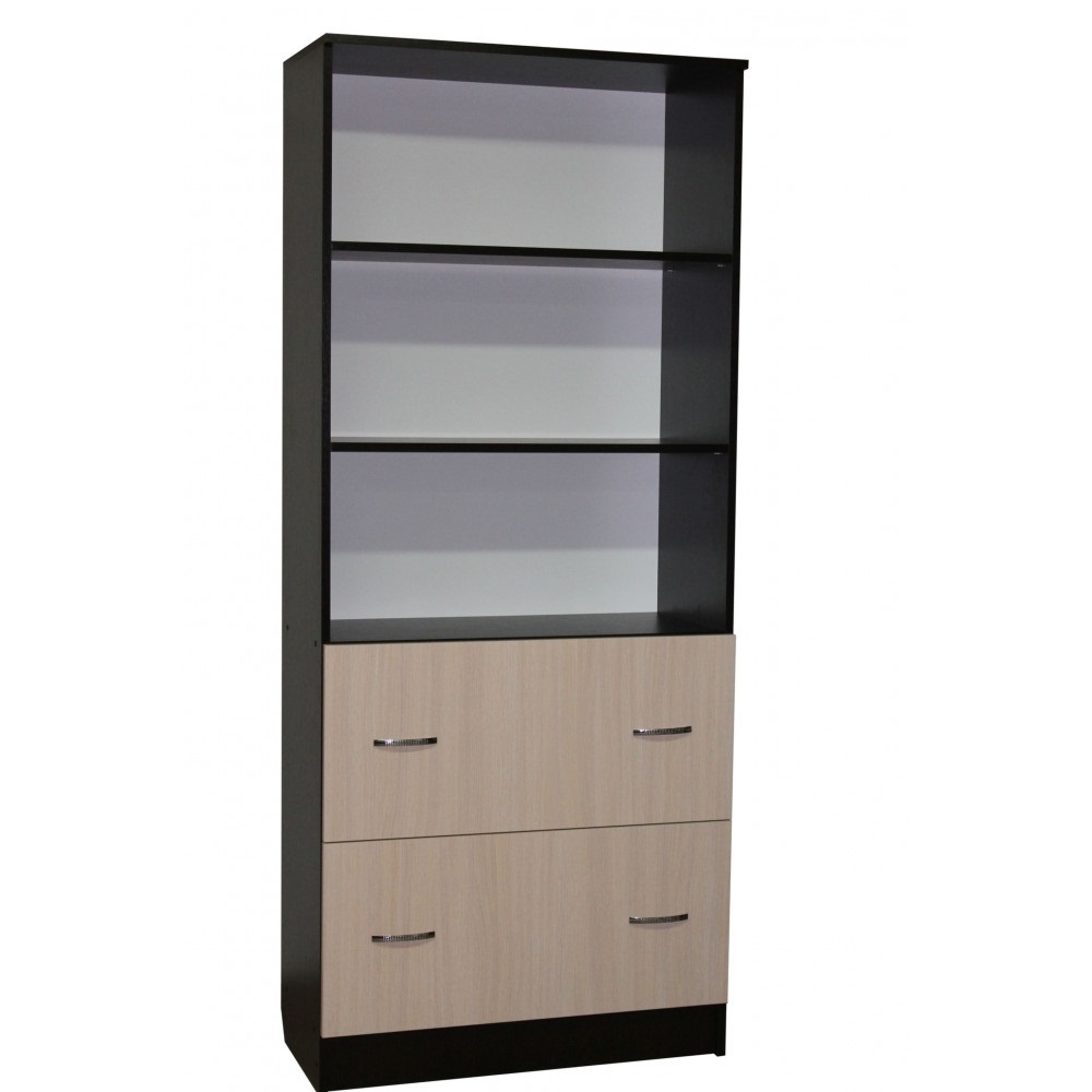 

Стеллаж ОН-12/2 Ника Мебель Дуб Венге + Дуб Молочный