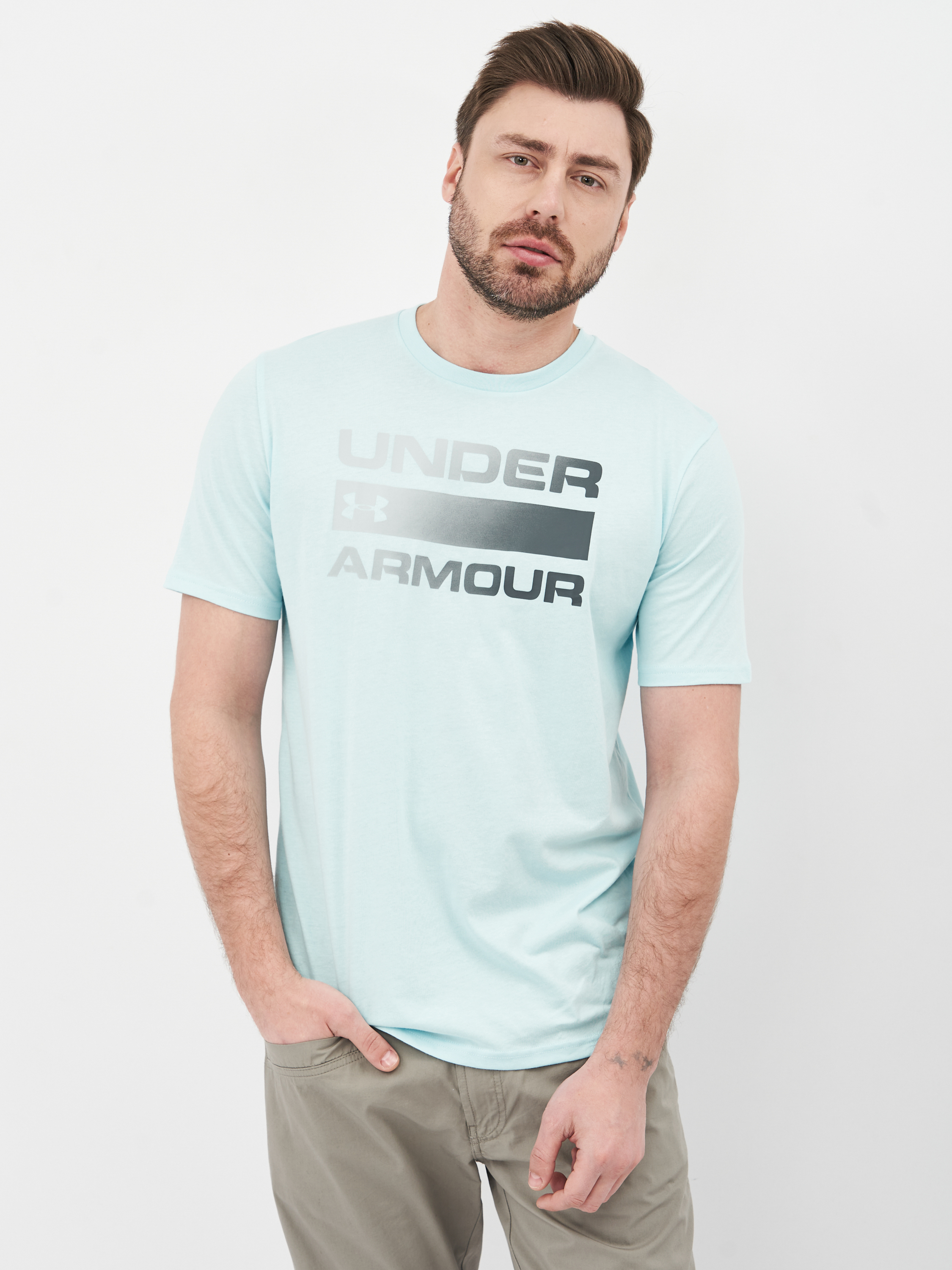 

Футболка Under Armour Ua Team Issue Wordmark Ss-Blu 1329582-441 M Голубая