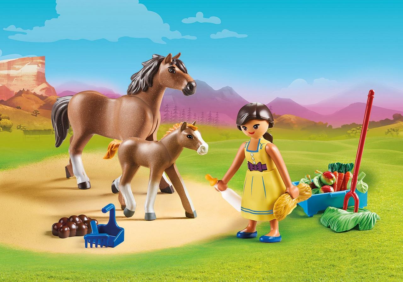 

Игровые фигурки Playmobil "Спирит" Пру с лошадьми (70122)
