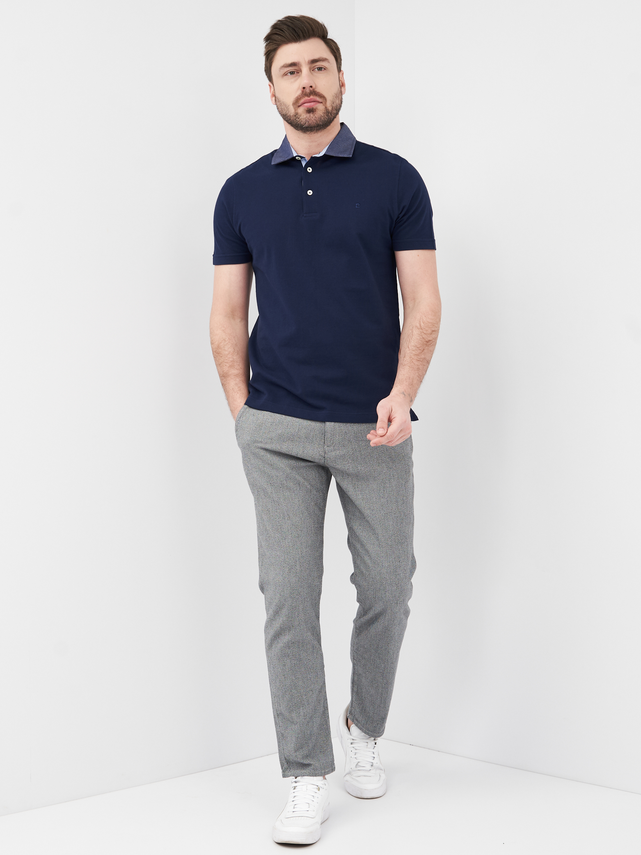 

Поло Pierre Cardin 10703.4  Темно-синее, Поло Pierre Cardin 10703.4 2XL Темно-синее