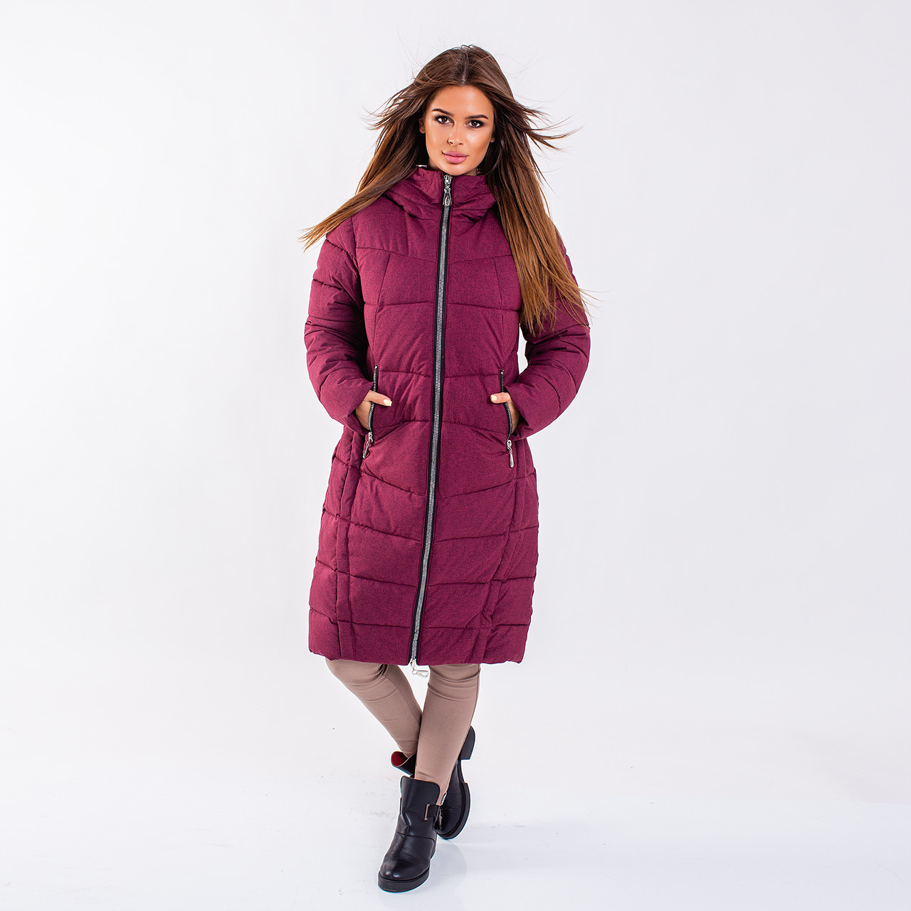 

Женское пальто N 041T MEMORY FROG PLUM XXL