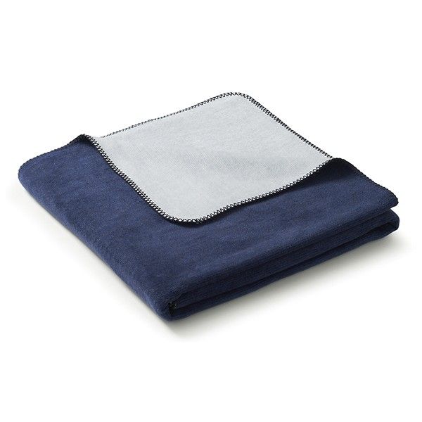 

Плед Biederlack Duo Co. Melange marine-hellblau 150x200 см 717900