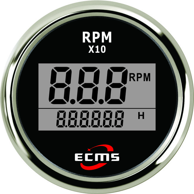 

Лодочный Тахометр со счетчиком моточасов Ecms 800-00264