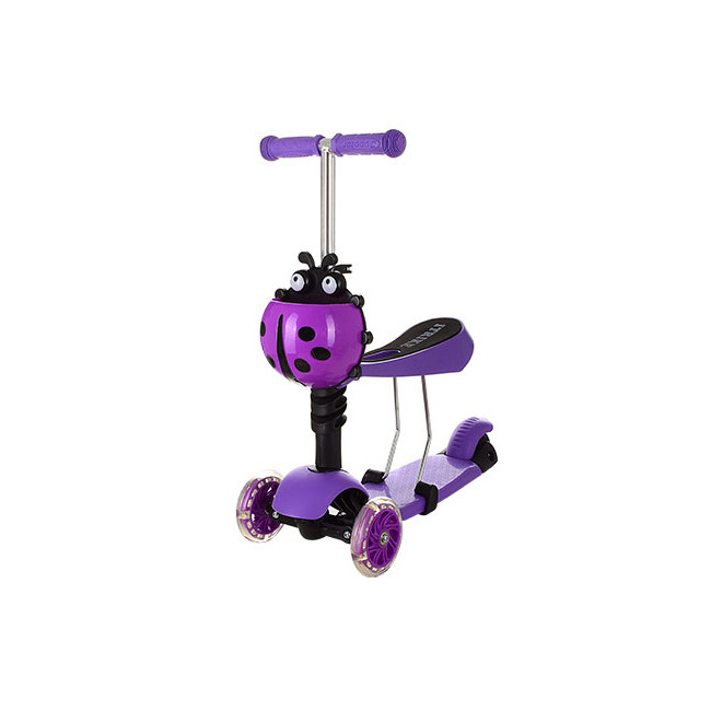 

Детский самокат трехколесный беговел толокар 3 в 1 Maxi Scooter JR 3-016 Violet easter_sale