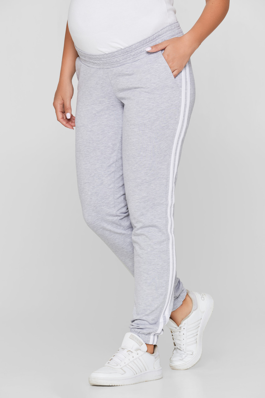 

Спортивные штаны с лампасами для беременных с низким поясом Lullababе Lublin Меланж XS