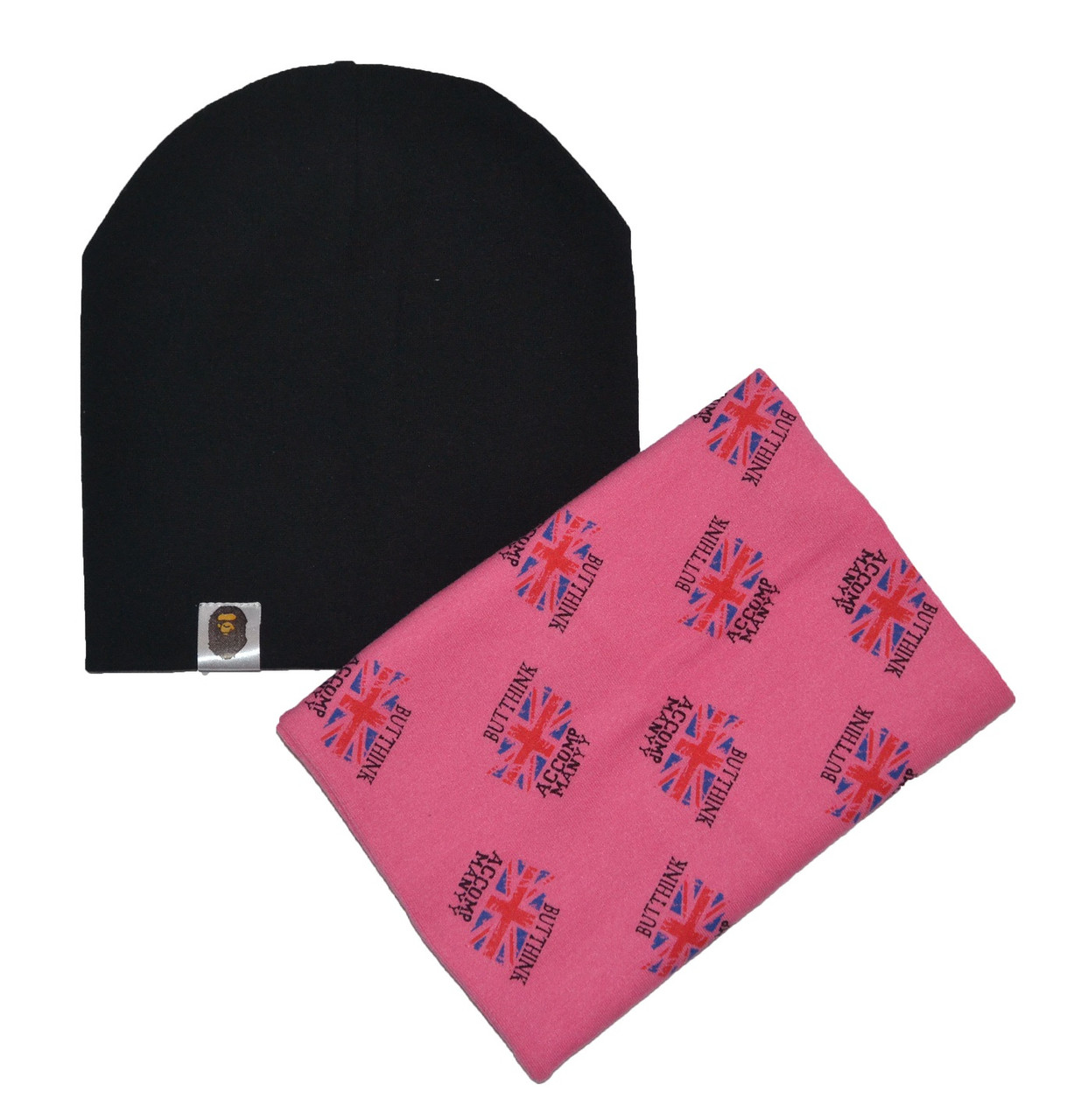 

Набор Sweet Hats шапка черная и снуд розовый Англия 54 см (НУБ-01-128)