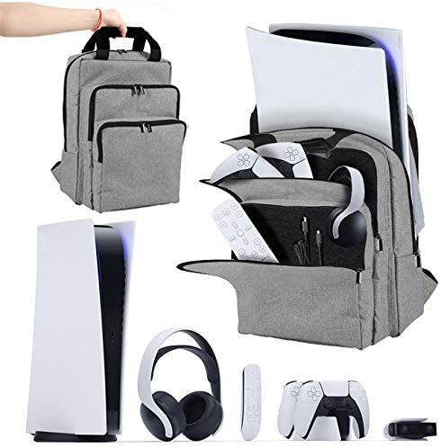 

Многофункциональный Рюкзак для Переноски Консолей Playstation 5 CarryBag серый (P5001)