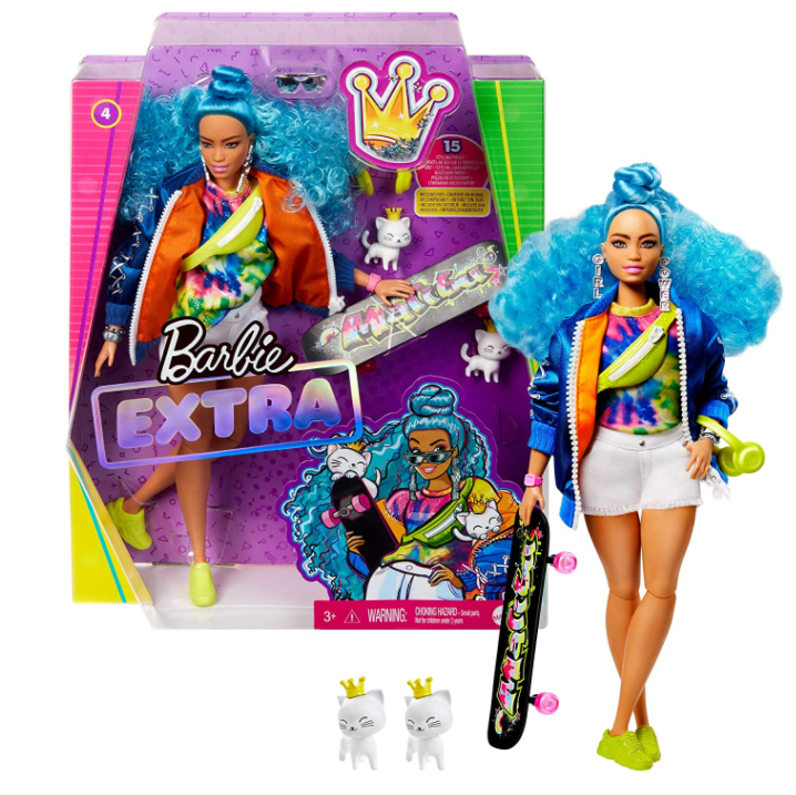 

Кукла Барби Экстра Стильная Модница на скейтборде Barbie Extra Mattel GRN30