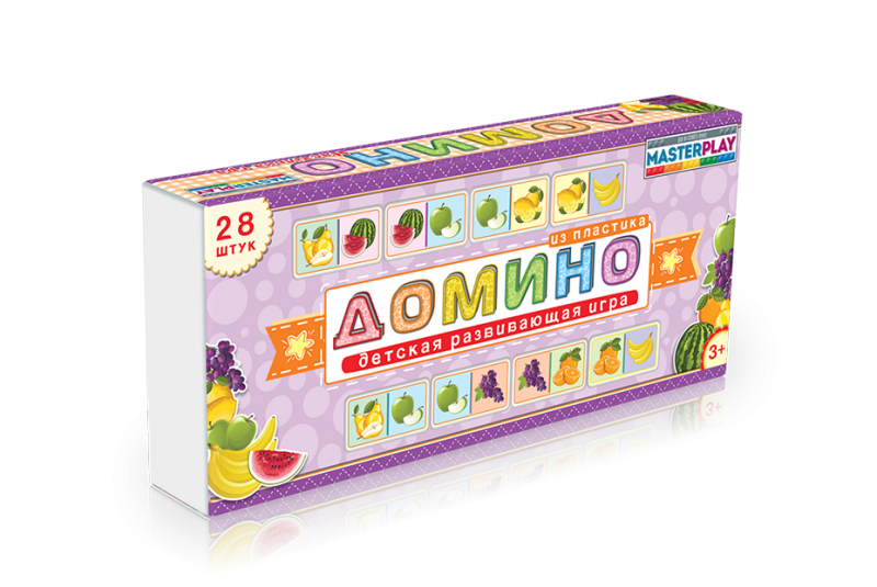 

Детская настольная игра домино Фрукты 1-092 от 3х лет