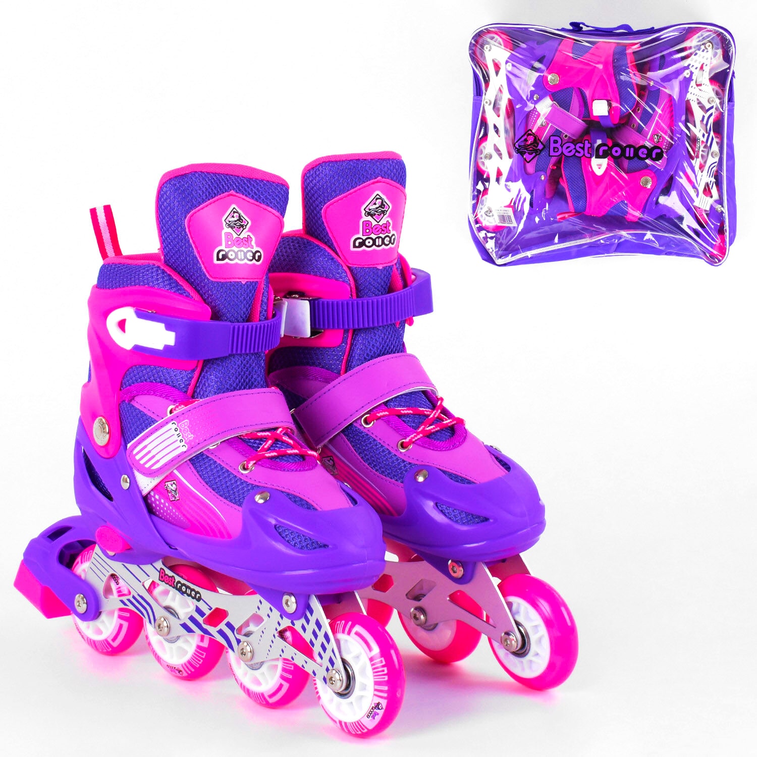 

Роликовые Коньки Best Roller (Размер 34-37) Фиолетовый