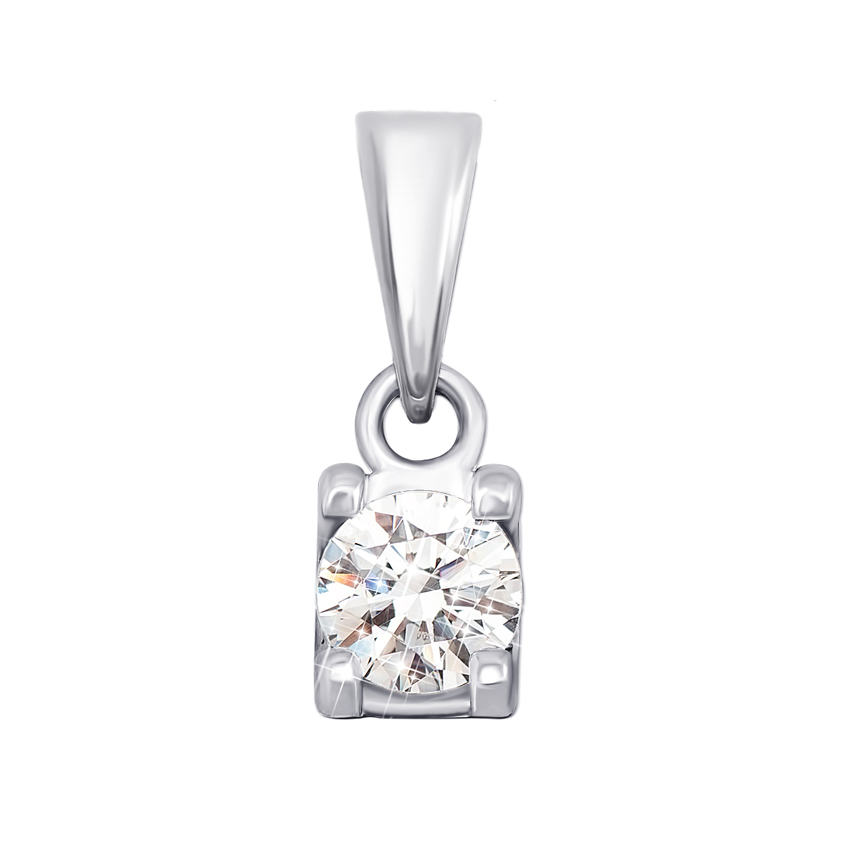 

Кулон Александрия из белого золота с кристаллом Swarovski в четырех крапанах