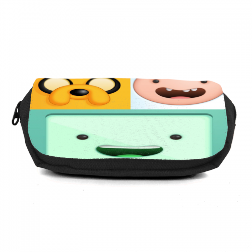 

Школьный пенал Время приключений органайзер универсальный (Adventure time-005-black) черный