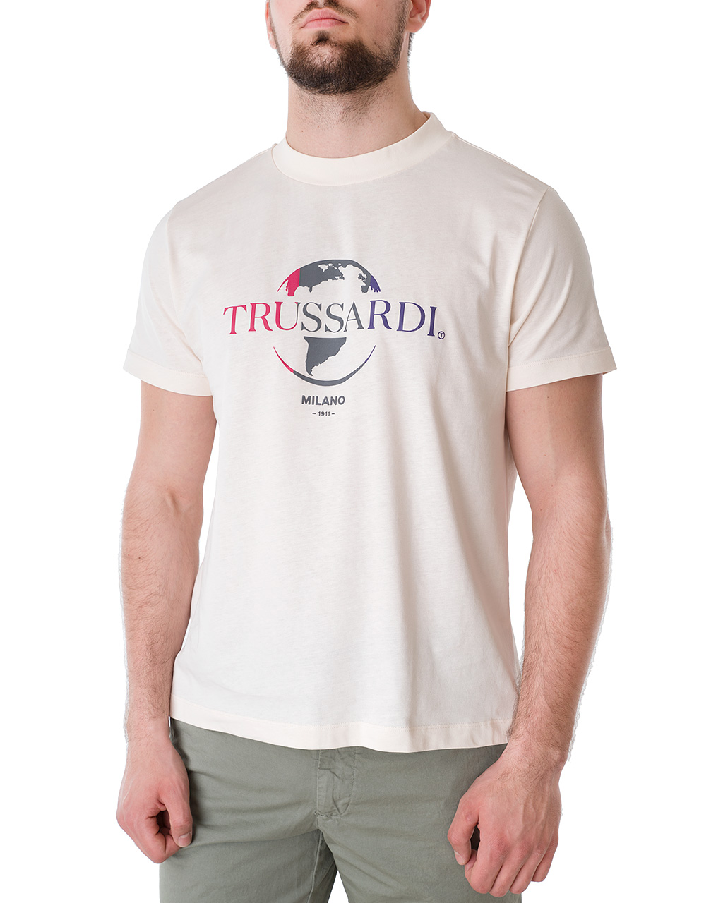 

Футболка чоловіча TRUSSARDI JEANS (52T00443-1T005227-W004/21-2) Кремовий XXL