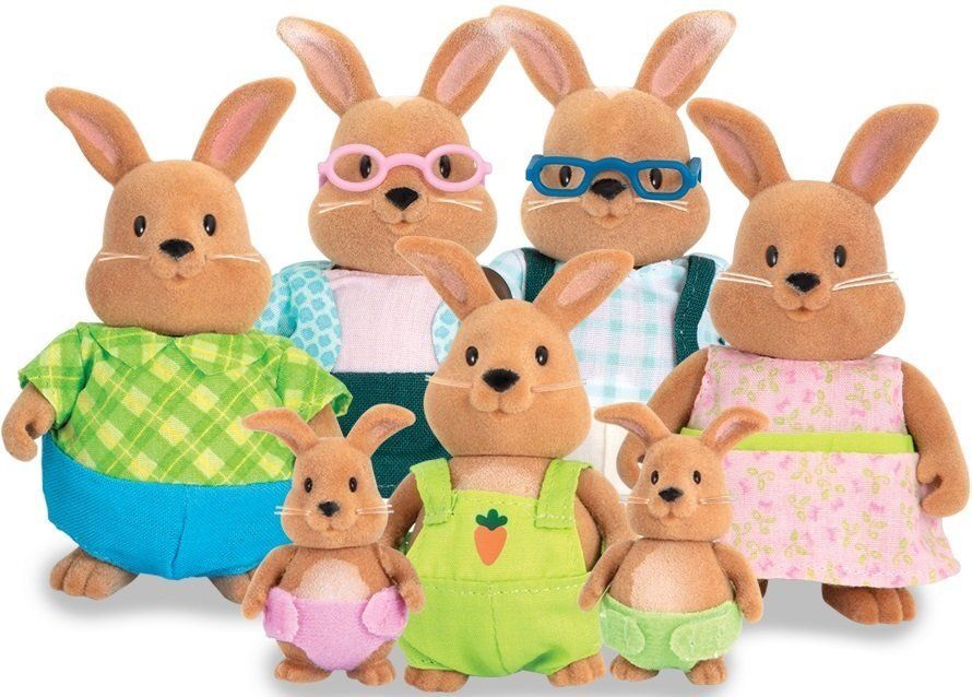

Li`l Woodzeez Набор фигурок - Большая Семья Кроликов