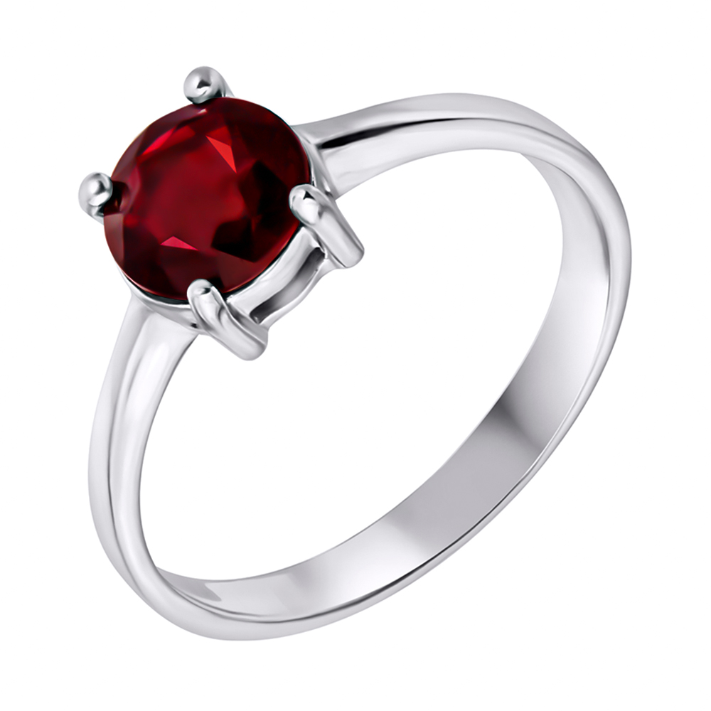

Серебряное кольцо с гранатом 000125015 19 размера