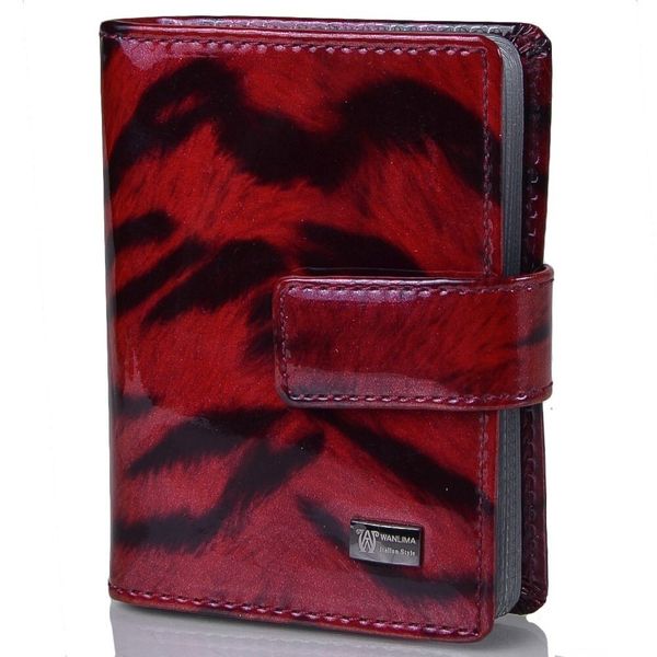 

Кожаная визитница WANLIMA W110847904573-red