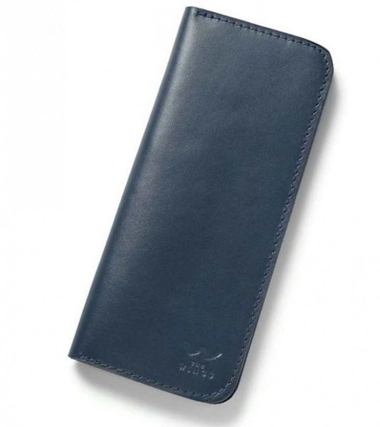 

Портмоне из натуральной кожи The Wings Middle синий TW-MIDDLE-BLUE-KSR