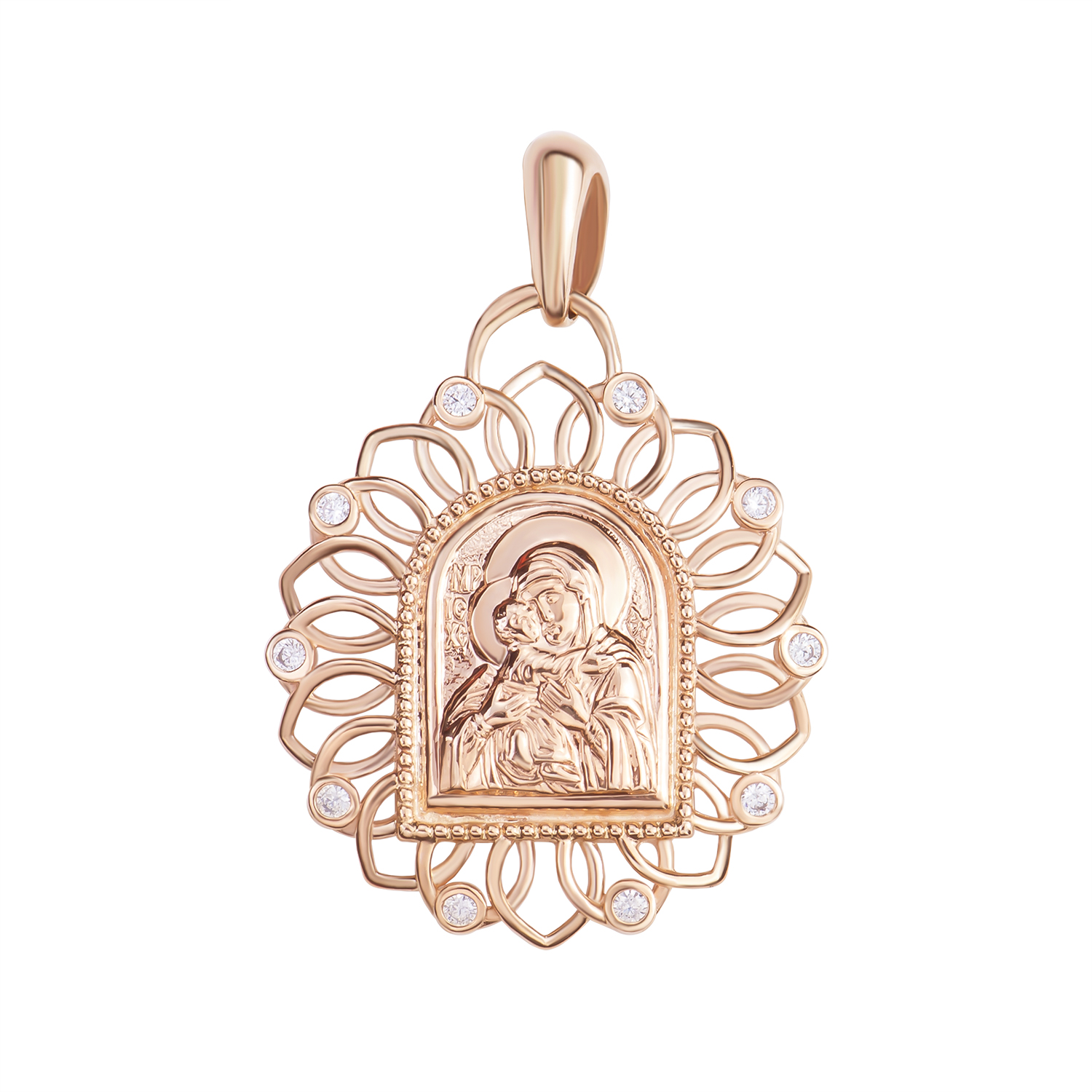 

Золота ладанка с фианитами 000046272